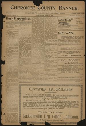 Cherokee County Banner. (Jacksonville, Tex.), Vol. 12, No. 20, Ed. 1 Friday, October 13, 1899