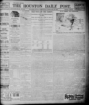 The Houston Daily Post (Houston, Tex.), Vol. ELEVENTH YEAR, No. 328, Ed. 1, Wednesday, February 26, 1896