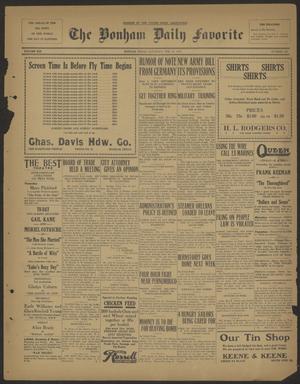 The Bonham Daily Favorite (Bonham, Tex.), Vol. 19, No. 164, Ed. 1 Saturday, February 10, 1917