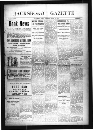 Jacksboro Gazette (Jacksboro, Tex.), Vol. 33, No. 46, Ed. 1 Thursday, April 17, 1913