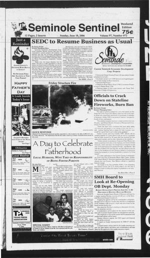 Seminole Sentinel (Seminole, Tex.), Vol. 97, No. 72, Ed. 1 Sunday, June 18, 2006