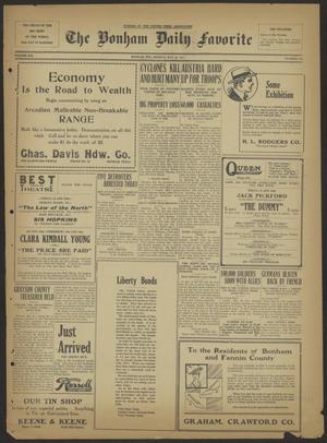 The Bonham Daily Favorite (Bonham, Tex.), Vol. 19, No. 256, Ed. 1 Monday, May 28, 1917
