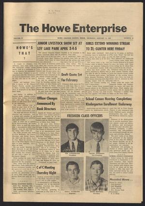 The Howe Enterprise (Howe, Tex.), Vol. 4, No. 29, Ed. 1 Thursday, January 25, 1968