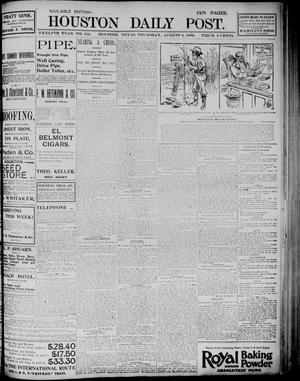 The Houston Daily Post (Houston, Tex.), Vol. TWELFTH YEAR, No. 124, Ed. 1, Thursday, August 6, 1896