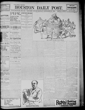 Primary view of object titled 'The Houston Daily Post (Houston, Tex.), Vol. TWELFTH YEAR, No. 170, Ed. 1, Monday, September 21, 1896'.