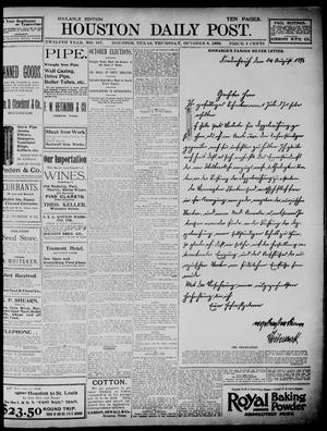 The Houston Daily Post (Houston, Tex.), Vol. TWELFTH YEAR, No. 187, Ed. 1, Thursday, October 8, 1896