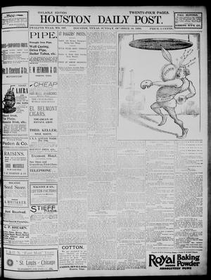Primary view of object titled 'The Houston Daily Post (Houston, Tex.), Vol. TWELFTH YEAR, No. 197, Ed. 1, Sunday, October 18, 1896'.