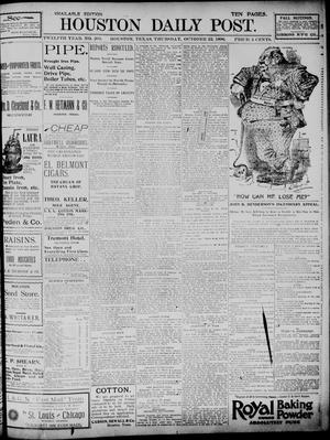 The Houston Daily Post (Houston, Tex.), Vol. TWELFTH YEAR, No. 201, Ed. 1, Thursday, October 22, 1896