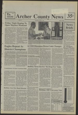 Primary view of object titled 'Archer County News (Archer City, Tex.), No. 20, Ed. 1 Thursday, May 17, 1990'.