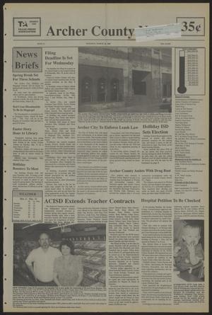Primary view of object titled 'Archer County News (Archer City, Tex.), No. 11, Ed. 1 Thursday, March 16, 1989'.