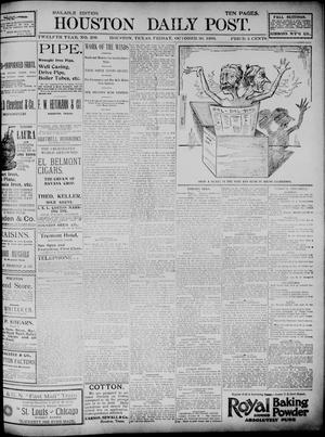 The Houston Daily Post (Houston, Tex.), Vol. TWELFTH YEAR, No. 209, Ed. 1, Friday, October 30, 1896