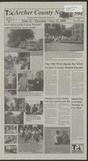 Archer County News (Archer City, Tex.), No. 21, Ed. 1 Thursday, May 22, 2008