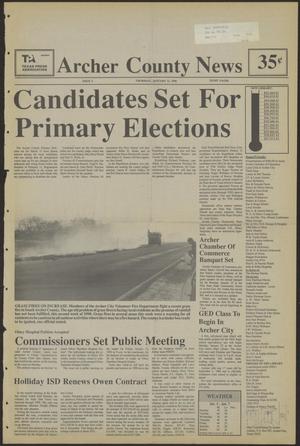 Primary view of object titled 'Archer County News (Archer City, Tex.), No. 2, Ed. 1 Thursday, January 11, 1990'.