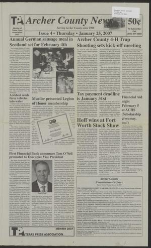 Archer County News (Archer City, Tex.), No. 4, Ed. 1 Thursday, January 25, 2007