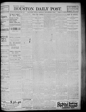 The Houston Daily Post (Houston, Tex.), Vol. TWELFTH YEAR, No. 219, Ed. 1, Monday, November 9, 1896