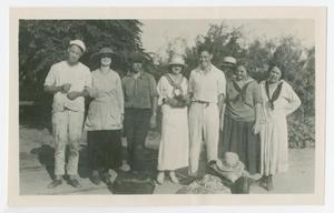 Primary view of object titled '[Group Photograph with Edith M. Bonnet and Friends]'.