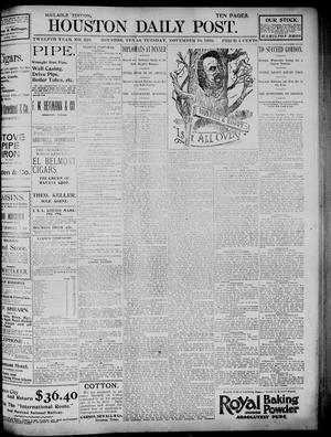 The Houston Daily Post (Houston, Tex.), Vol. TWELFTH YEAR, No. 220, Ed. 1, Tuesday, November 10, 1896