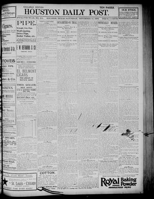Primary view of object titled 'The Houston Daily Post (Houston, Tex.), Vol. TWELFTH YEAR, No. 224, Ed. 1, Saturday, November 14, 1896'.