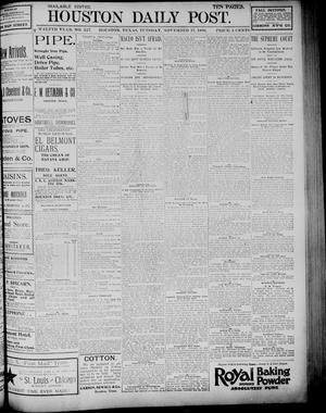 Primary view of object titled 'The Houston Daily Post (Houston, Tex.), Vol. TWELFTH YEAR, No. 227, Ed. 1, Tuesday, November 17, 1896'.