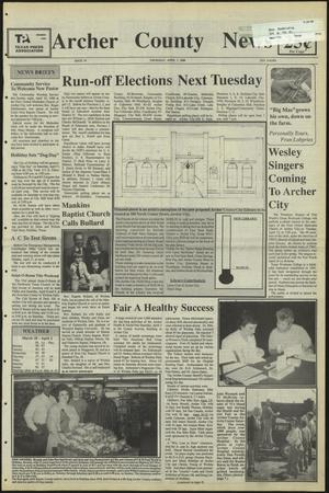 Archer County News (Archer City, Tex.), No. 14, Ed. 1 Thursday, April 7, 1988