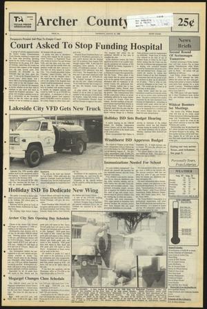 Archer County News (Archer City, Tex.), No. 34, Ed. 1 Thursday, August 25, 1988