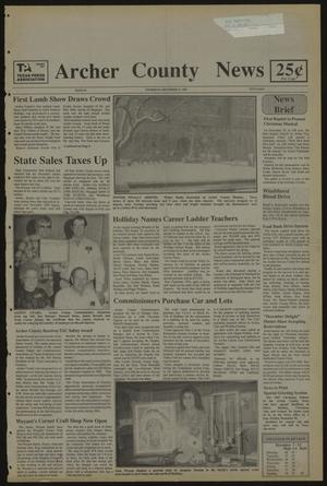 Primary view of object titled 'Archer County News (Archer City, Tex.), No. 51, Ed. 1 Thursday, December 17, 1987'.