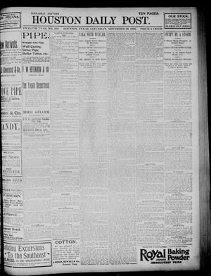 The Houston Daily Post (Houston, Tex.), Vol. TWELFTH YEAR, No. 238, Ed. 1, Saturday, November 28, 1896