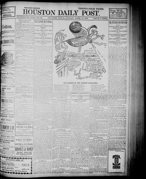 Primary view of object titled 'The Houston Daily Post (Houston, Tex.), Vol. Thirteenth Year, No. 21, Ed. 1, Sunday, April 25, 1897'.