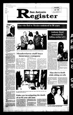 San Antonio Register (San Antonio, Tex.), Vol. 67, No. 41, Ed. 1 Thursday, April 8, 1999