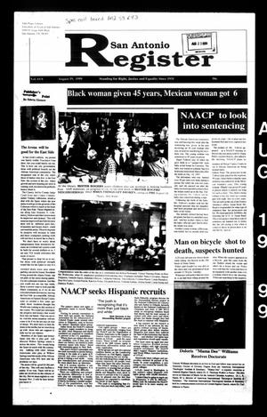 San Antonio Register (San Antonio, Tex.), Vol. 68, No. 8, Ed. 1 Thursday, August 19, 1999