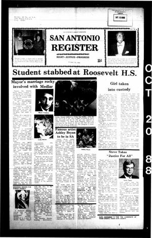 San Antonio Register (San Antonio, Tex.), Vol. 56, No. 28, Ed. 1 Thursday, October 20, 1988