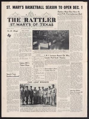 Primary view of object titled 'The Rattler (San Antonio, Tex.), Vol. 38, No. 3, Ed. 1 Friday, November 18, 1955'.