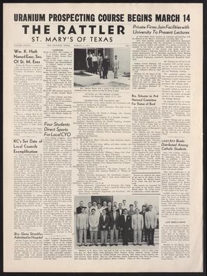 Primary view of object titled 'The Rattler (San Antonio, Tex.), Vol. 37, No. 7, Ed. 1 Friday, March 11, 1955'.