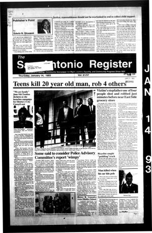 The San Antonio Register (San Antonio, Tex.), Vol. 61, No. 37, Ed. 1 Thursday, January 14, 1993