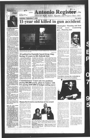 San Antonio Register (San Antonio, Tex.), Vol. 64, No. 14, Ed. 1 Thursday, September 7, 1995