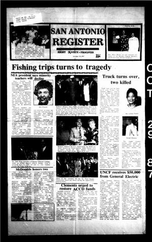 San Antonio Register (San Antonio, Tex.), Vol. 56, No. 30, Ed. 1 Thursday, October 29, 1987