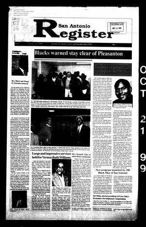 San Antonio Register (San Antonio, Tex.), Vol. 68, No. 17, Ed. 1 Thursday, October 21, 1999