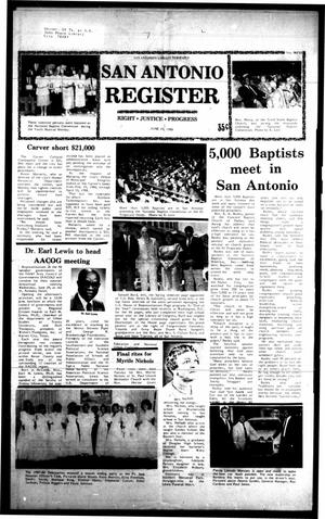San Antonio Register (San Antonio, Tex.), Vol. 56, No. 11, Ed. 1 Thursday, June 23, 1988