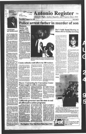 San Antonio Register (San Antonio, Tex.), Vol. 64, No. 12, Ed. 1 Thursday, August 24, 1995