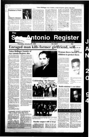 The San Antonio Register (San Antonio, Tex.), Vol. 62, No. 37, Ed. 1 Thursday, January 20, 1994