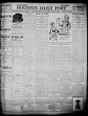 Primary view of object titled 'The Houston Daily Post (Houston, Tex.), Vol. Thirteenth Year, No. 90, Ed. 1, Saturday, July 3, 1897'.