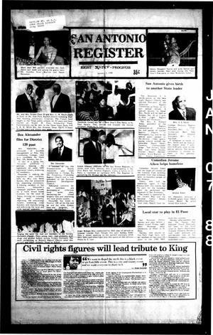 San Antonio Register (San Antonio, Tex.), Vol. 56, No. 36, Ed. 1 Thursday, January 7, 1988