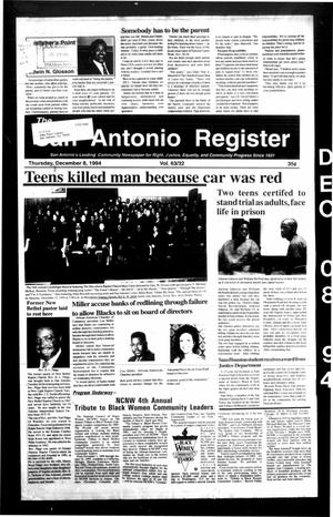 The San Antonio Register (San Antonio, Tex.), Vol. 63, No. 32, Ed. 1 Thursday, December 8, 1994