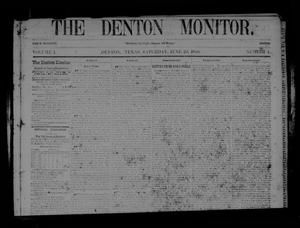 The Denton Monitor. (Denton, Tex.), Vol. 1, No. 4, Ed. 1 Saturday, June 20, 1868