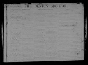 The Denton Monitor. (Denton, Tex.), Vol. 1, No. 27, Ed. 1 Saturday, November 28, 1868