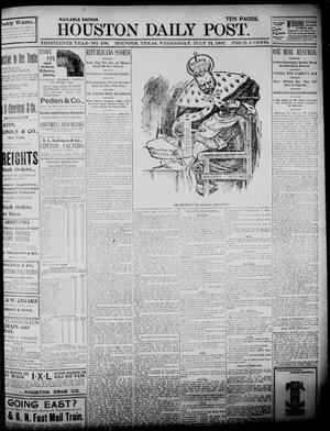 Primary view of object titled 'The Houston Daily Post (Houston, Tex.), Vol. Thirteenth Year, No. 108, Ed. 1, Wednesday, July 21, 1897'.