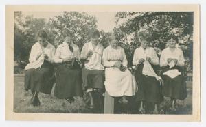 Primary view of object titled '[Bickler Family Women Knitting]'.