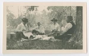 [Four People Share a Picnic]
