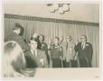 Photograph: [Individuals Taking An Oath at Texas State Genealogical Society Meeti…