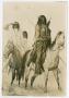 Primary view of [Drawing of People on Horseback]